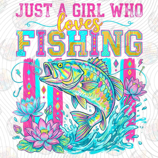 FSHT 375 - GIRL WHO LOVES FISHING