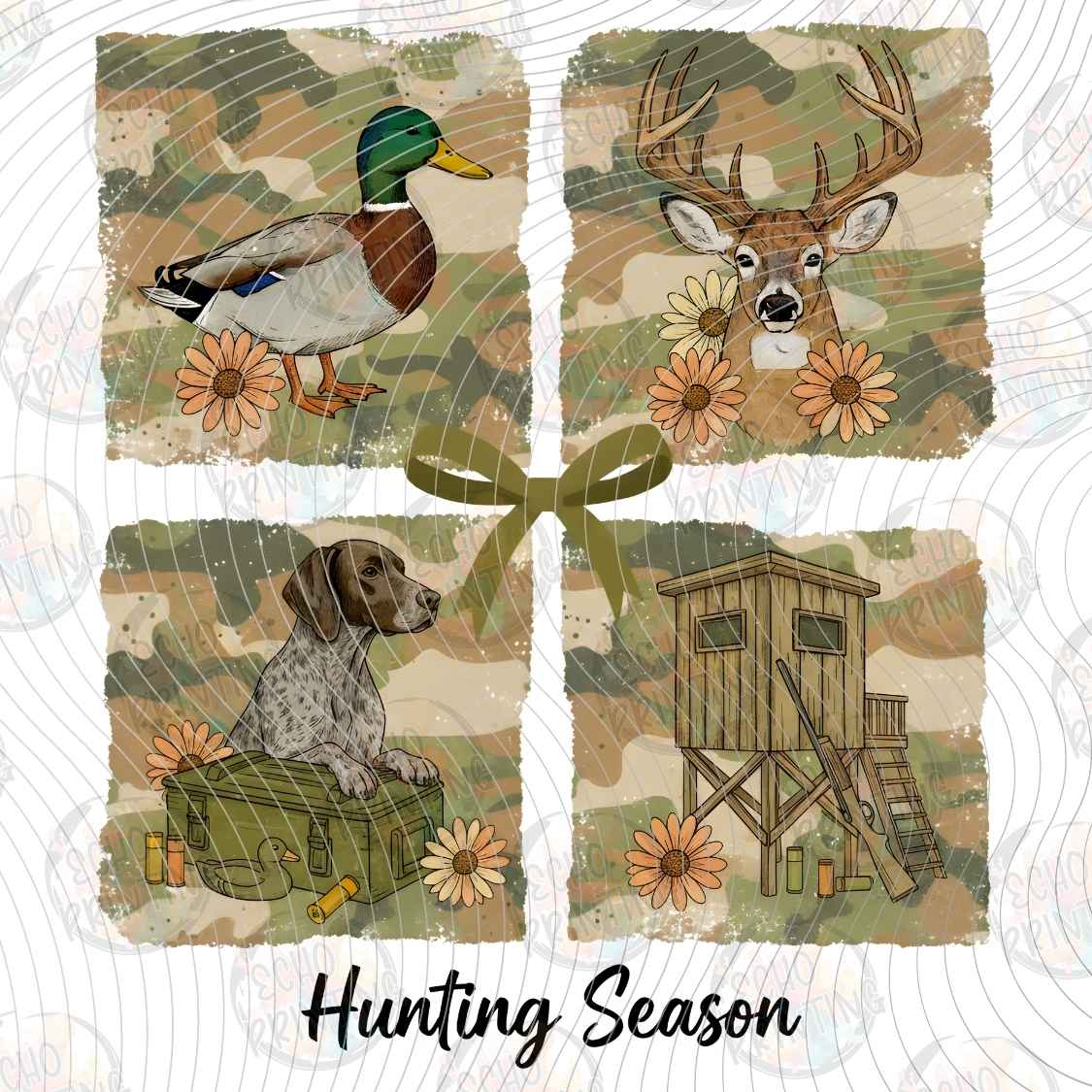 FSHT 392 - HUNTING SCENE COLLAGE