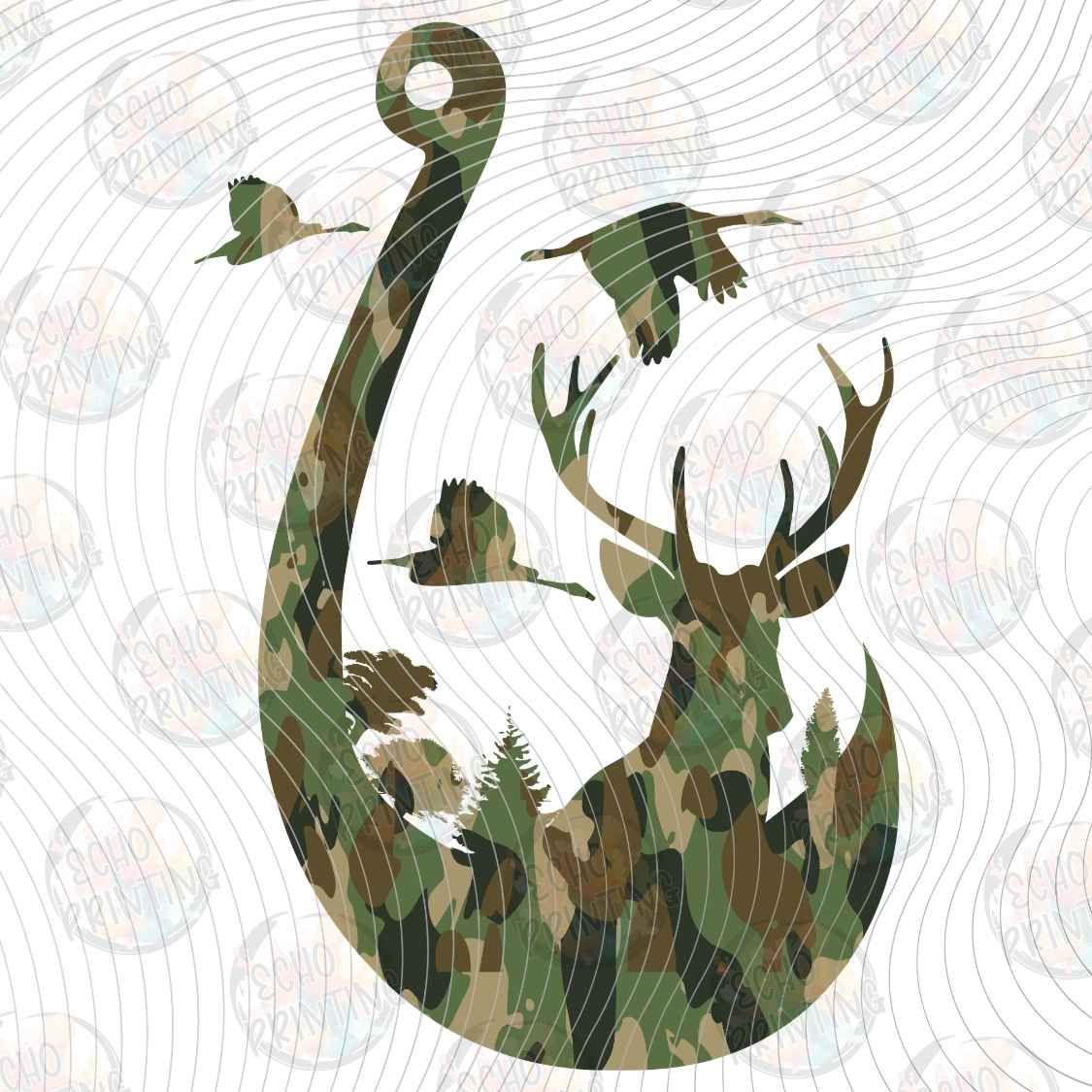 FSHT 443 - DEER FISH HOOK