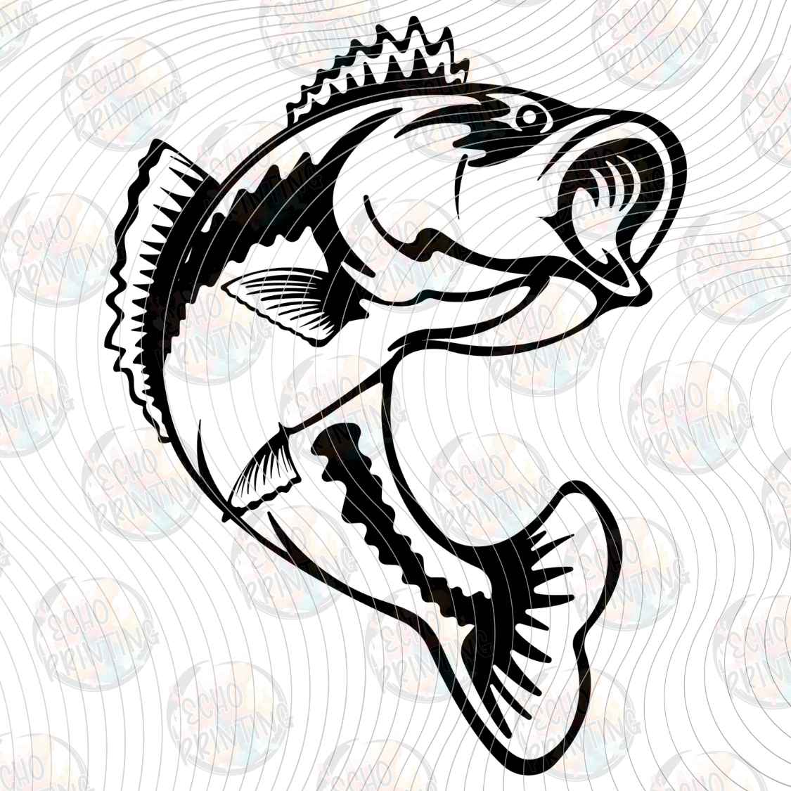 FSHT 451 - JUMPING BASS FISH