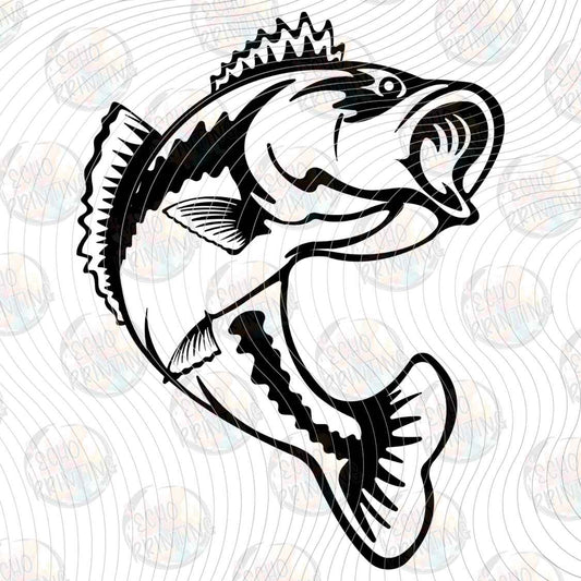 FSHT 451 - JUMPING BASS FISH