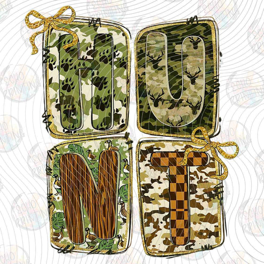 FSHT 474 - CAMO HUNTING LETTERS