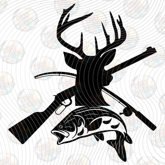 FSHT 480 - DEER FISHING RODS CAMO