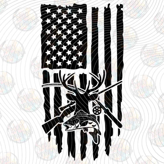 FSHT 483 - FLAG DEER ANTLERS
