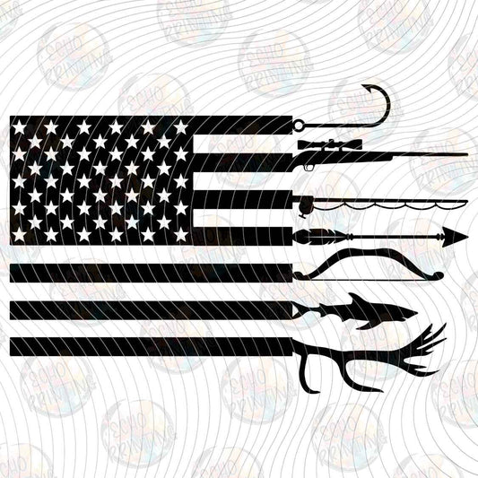 FSHT 487 - FISHING HOOK FLAG