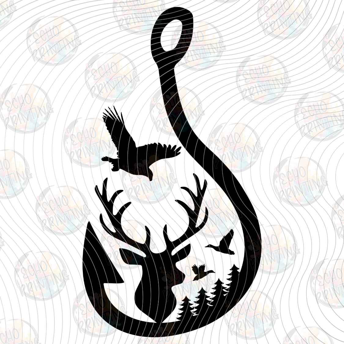 FSHT 491 - FISH HOOK DEER
