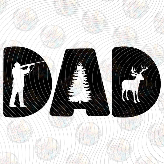 FSHT 498 - DAD DEER SILHOUETTE