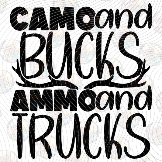 FSHT 546 - CAMO BUCKS AND TRUCKS