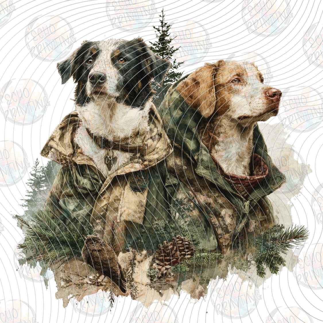 FSHT 591 - HUNTING DOGS PORTRAIT