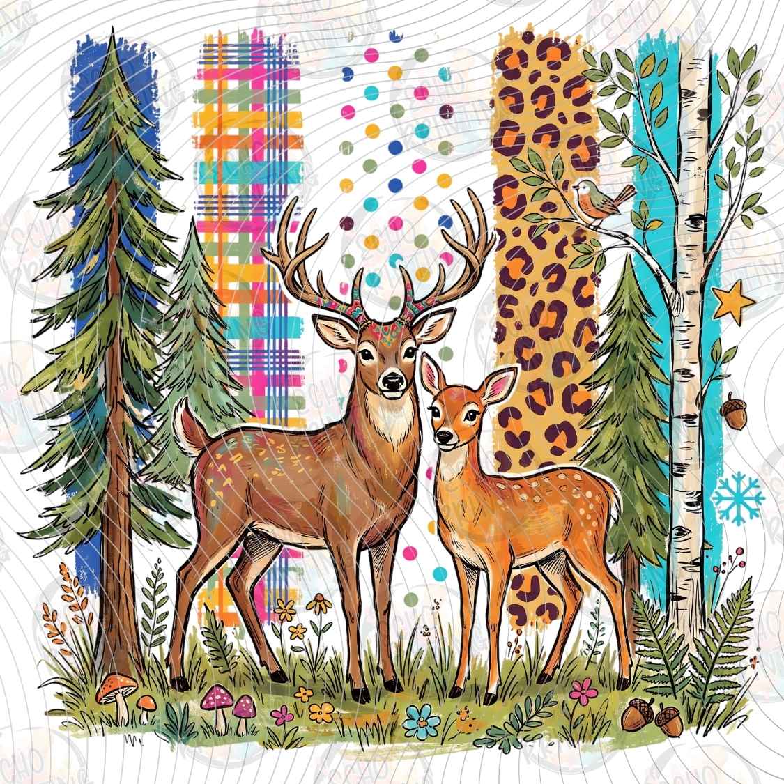 FSHT 611 - PATCHWORK DEER FOREST