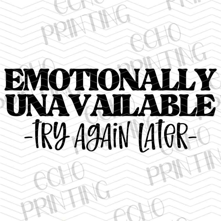 FSSG 1004 - EMOTIONALLY UNAVAILABLE TRY AGAIN LATER