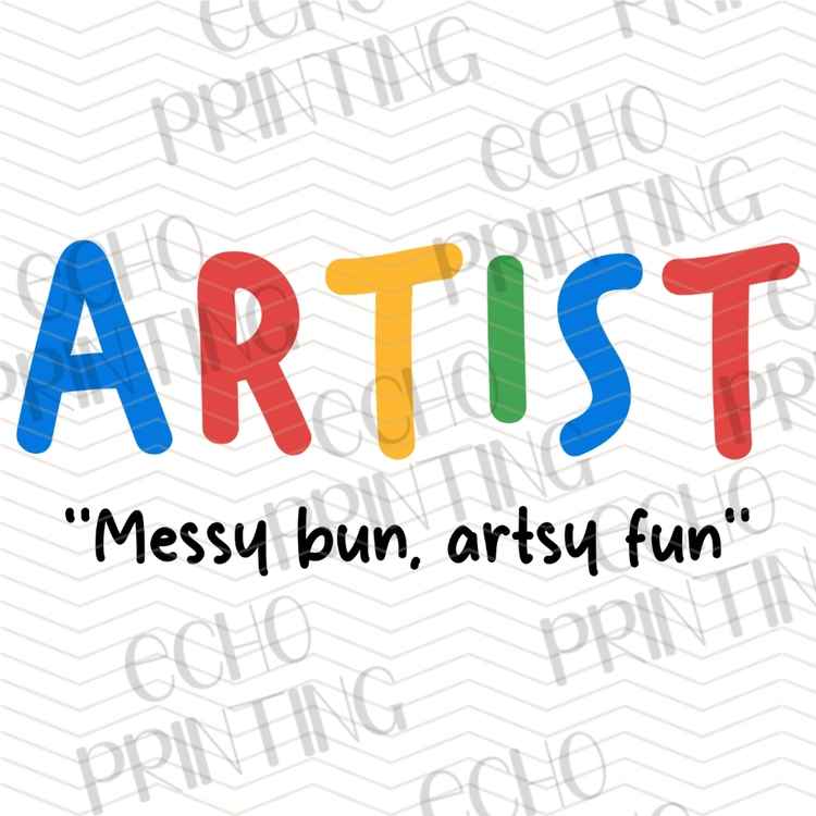 FSSG 1033 - ARTIST MESSY BUN CREATIVE LIFE