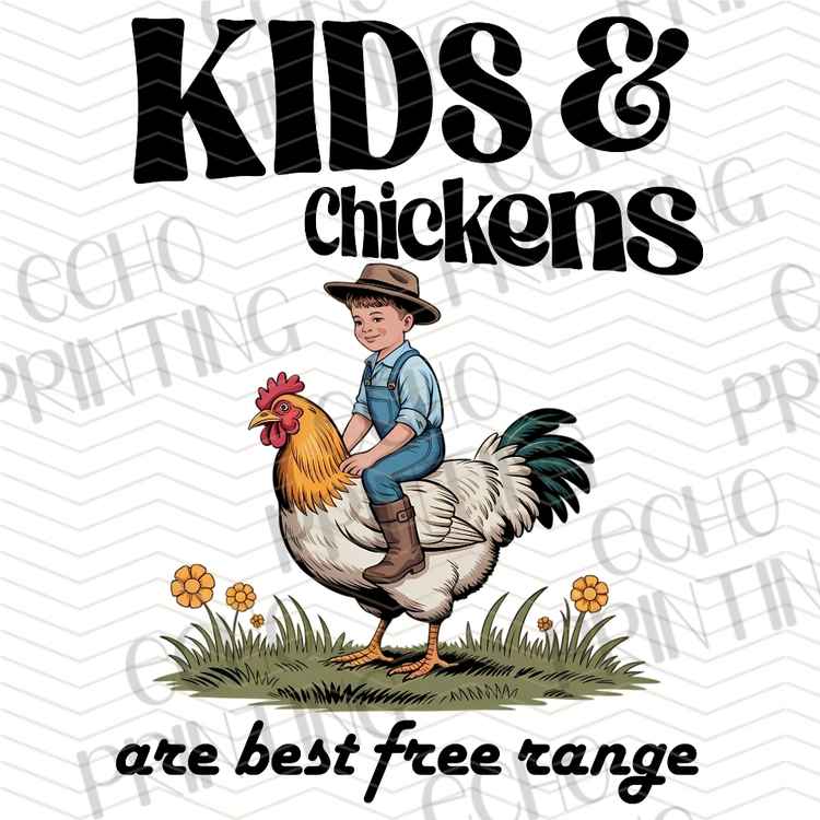 FSSG 1056 - KIDS AND CHICKENS FREE RANGE