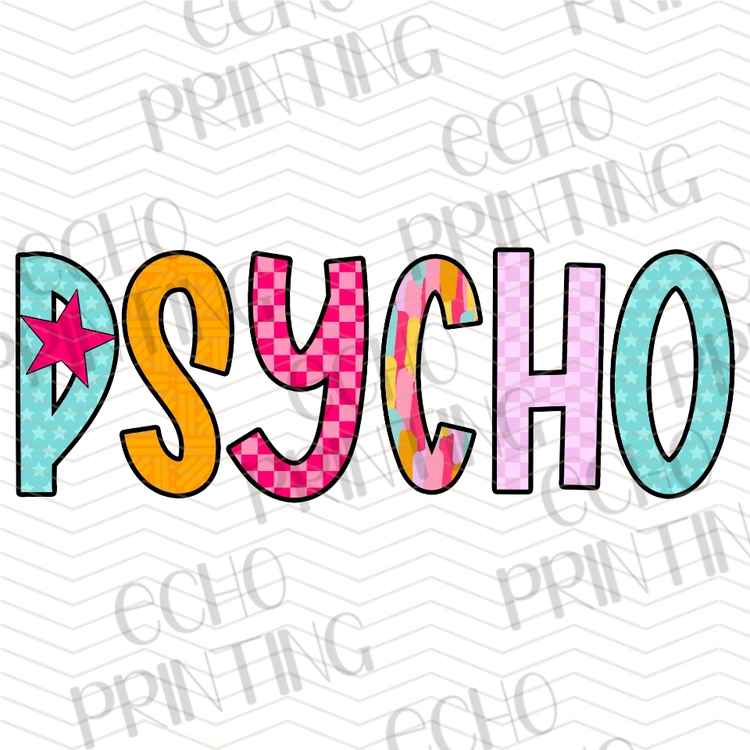 FSSG 1099 - RETRO PSYCHO LETTERING