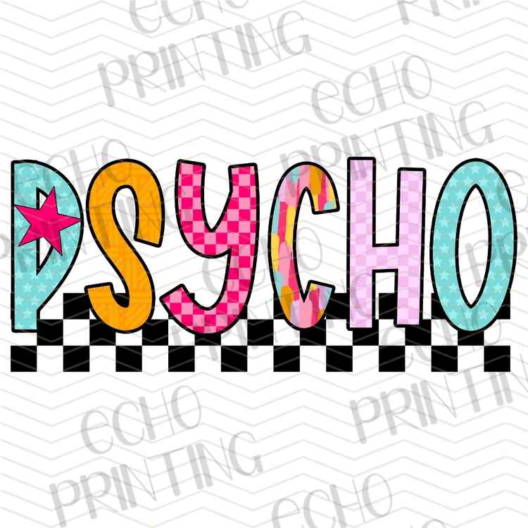 FSSG 1100 - COLORFUL PSYCHO RETRO LETTERING