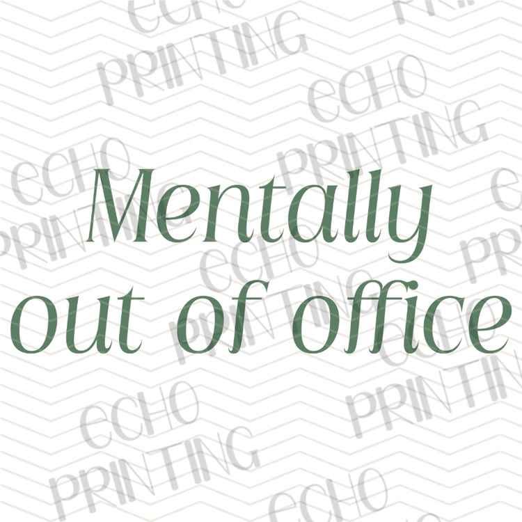 FSSG 1119 - MENTALLY OUT OF OFFICE