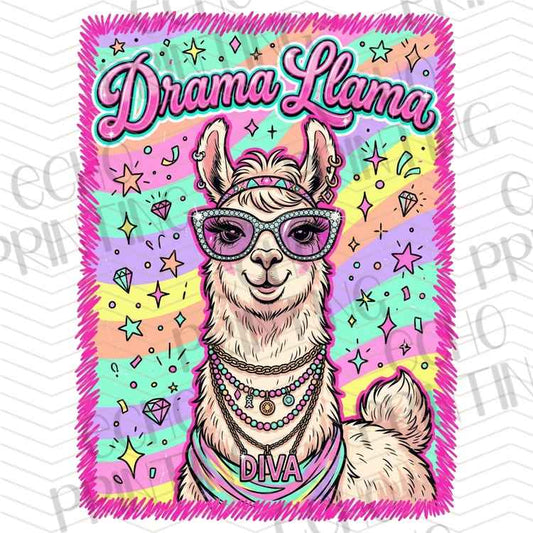 FSSG 1151 - DRAMA LLAMA RETRO STYLE