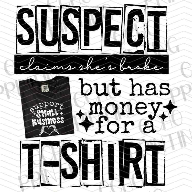 FSSG 1157 - SUSPECT BUYS TOO MANY SHIRTS