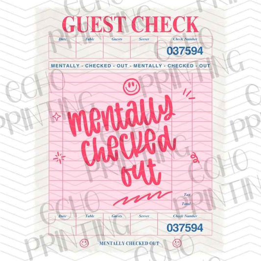 FSSG 1187 - MENTALLY CHECKED OUT