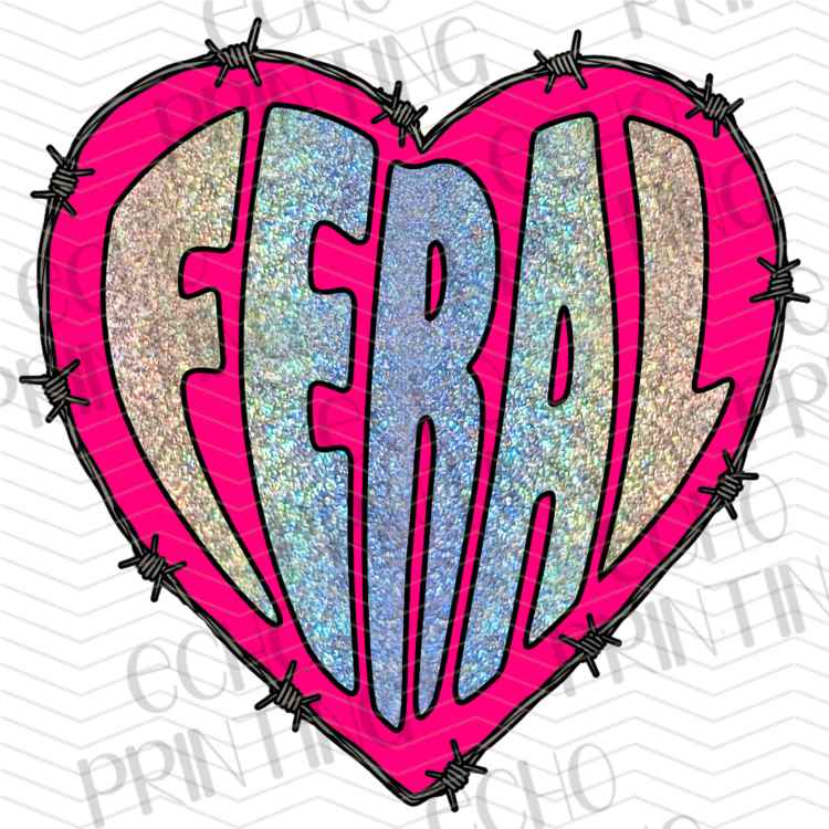 FSSG 1221 - FERAL HEART RETRO LETTERING