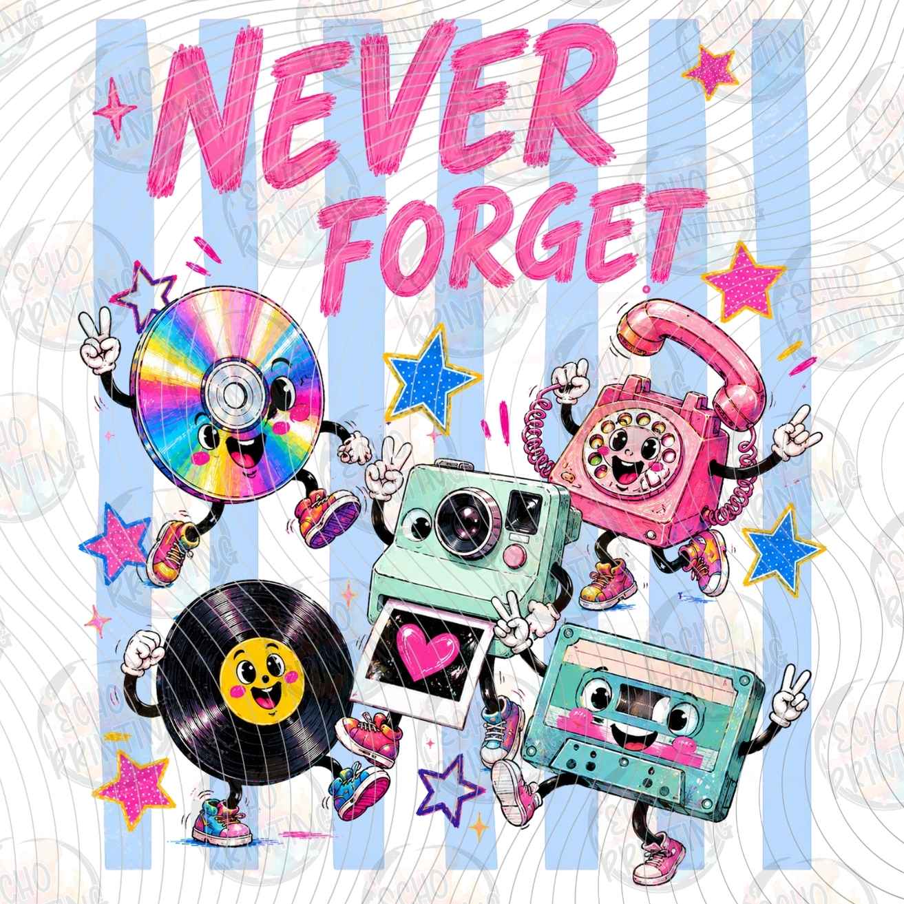 FSSG 1266 - NEVER FORGET RETRO COLLAGE