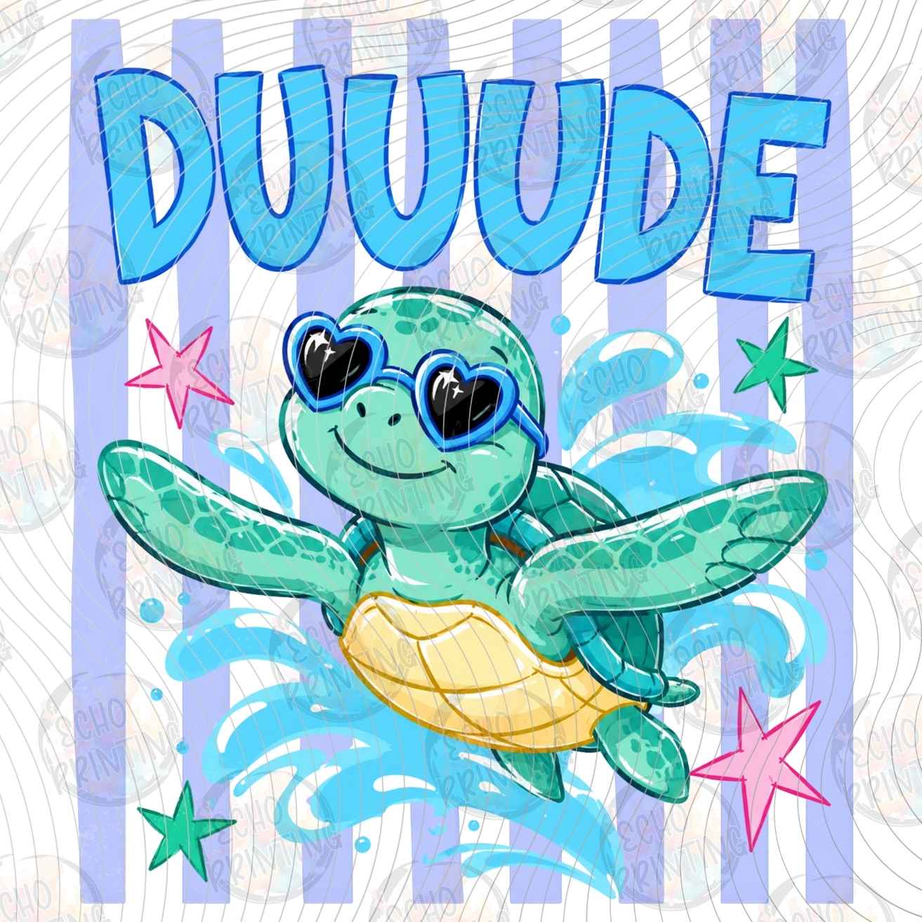 FSSG 1268 - DUUUDE TURTLE RETRO STYLE