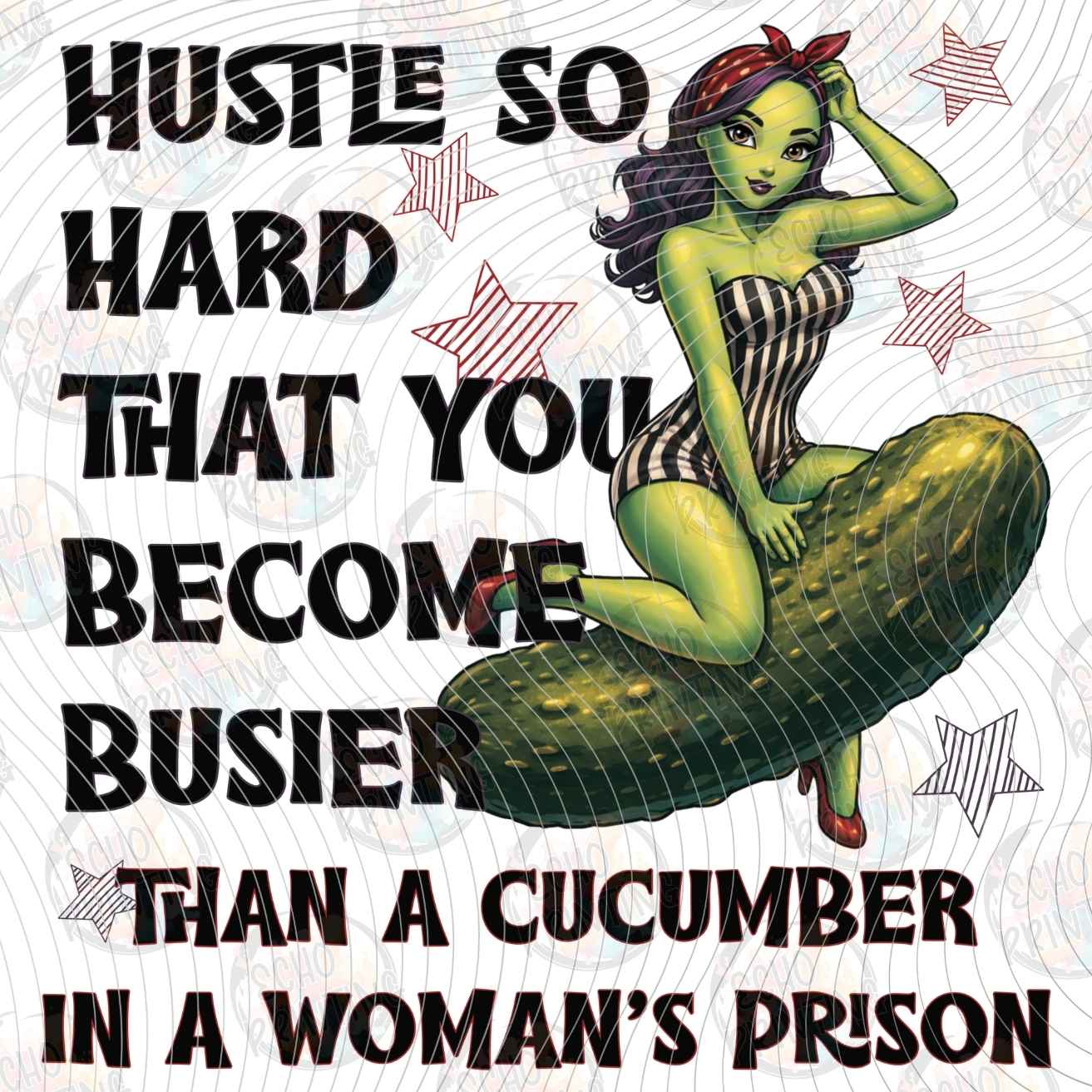 FSSG 1280 - HUSTLE HARD CUCUMBER WOMAN
