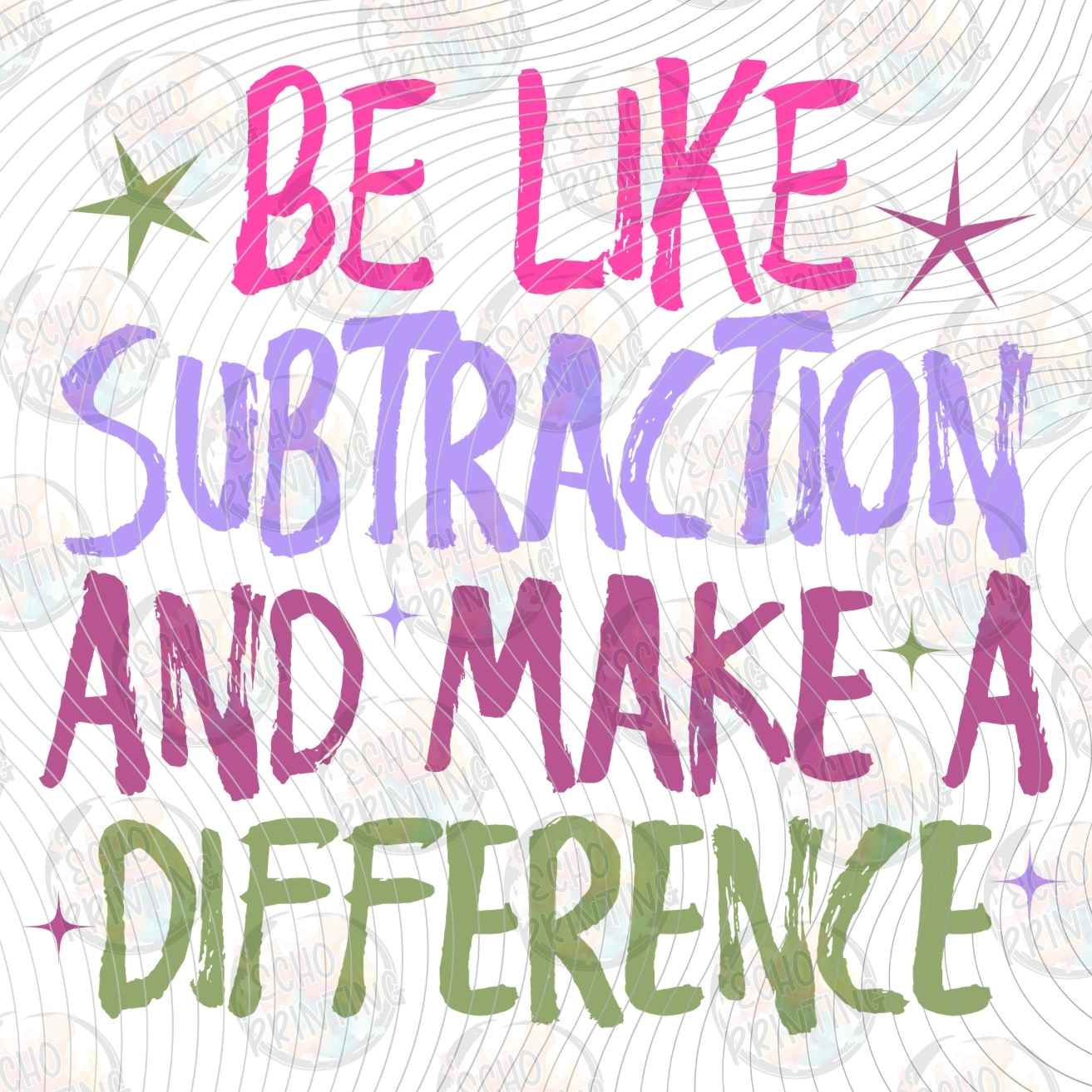 FSSG 1301 - BE THE SUBTRACTION