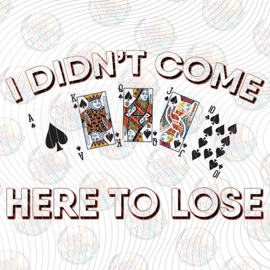 FSSG 1333 - I DIDNT COME TO LOSE
