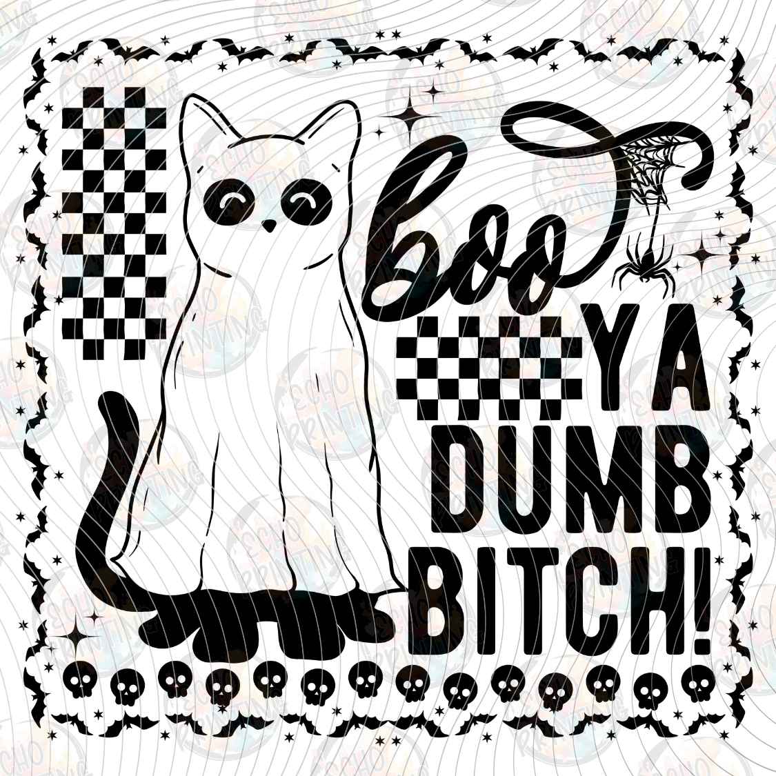 FSSG 1389 - SPOOKY CAT RETRO