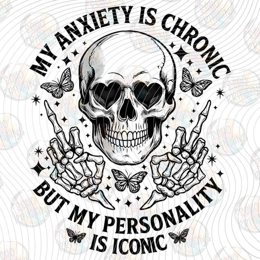FSSG 1391 - ANXIETY IS CHRONIC SKULL
