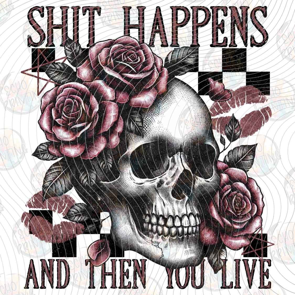 FSSG 1405 - SKULL ROSES