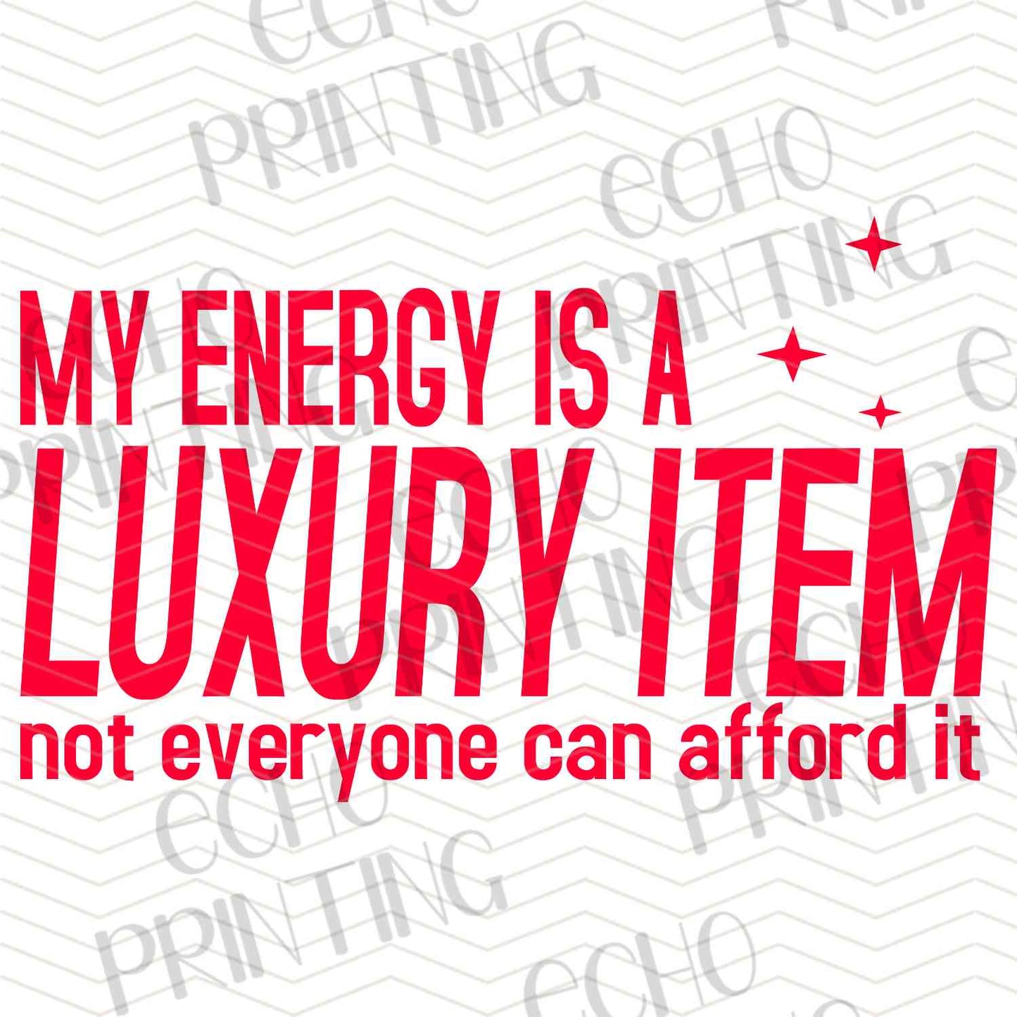 FSSG 435 - ENERGY IS A LUXURY
