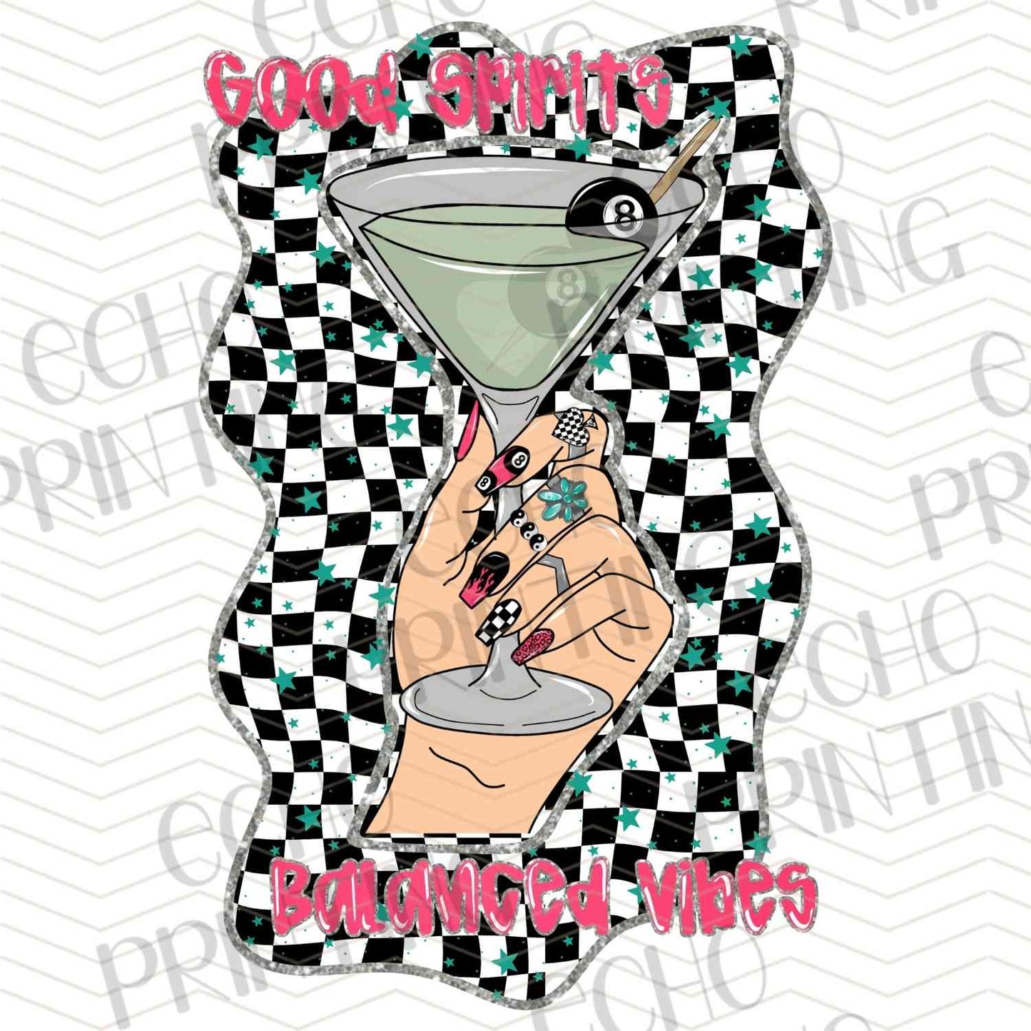 FSSG 585 - MARTINI CHECKERBOARD DRINK