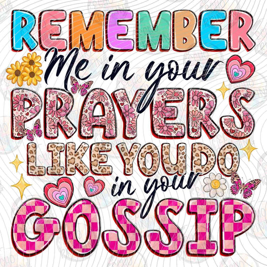 FSSG 609 - SORRY MY PRAYERS LOOK LIKE GOSSIP