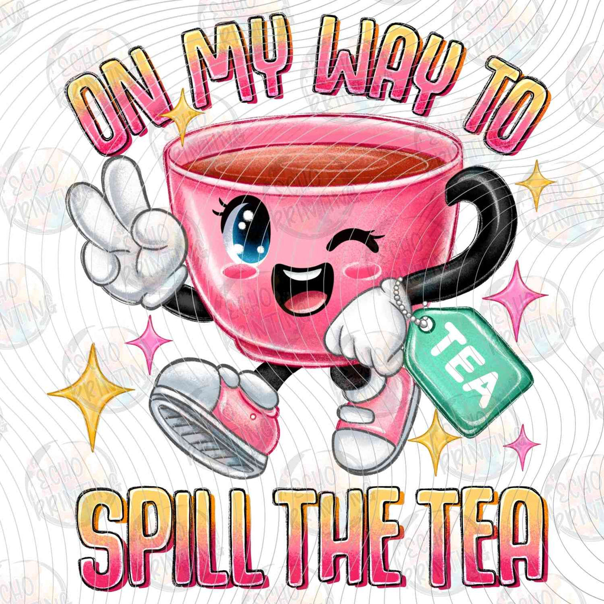 FSSG 639 - ON MY WAY TO SPILL THE TEA CUTE CUP