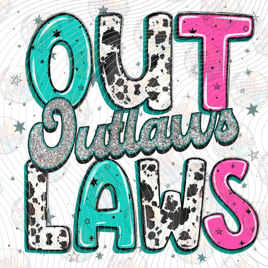 FSSG 640 - OUTLAWS WESTERN LETTERING