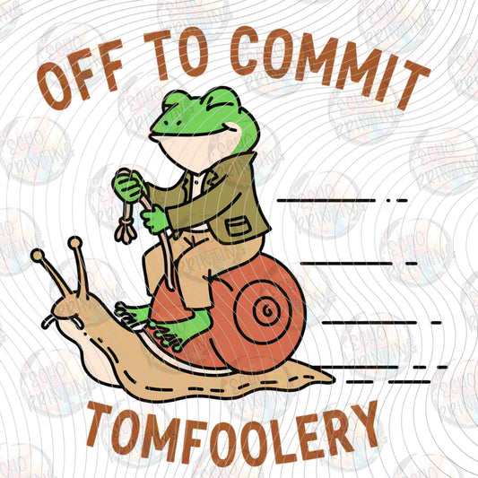 FSSG 710 - OFF TO COMMIT TOMFOOLERY FROG ON SNAIL