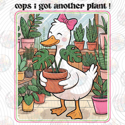 FSSG 716 - OOPS I GOT ANOTHER PLANT GOOSE WITH POTTED PLANT