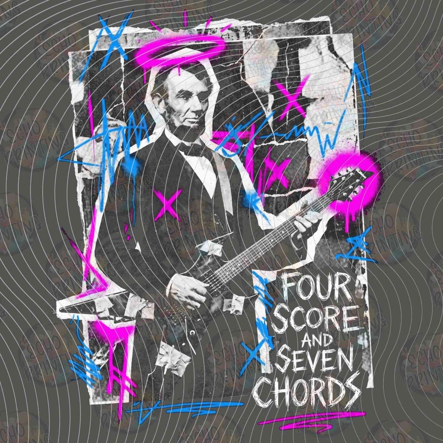 FSSG 731 - FOUR SCORE SEVEN CHORDS LINCOLN PLAYING GUITAR