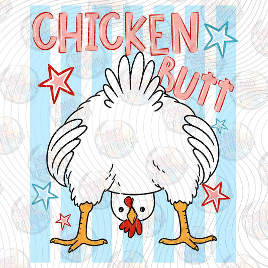 FSSG 760 - CHICKEN BUTT WITH BLUE STRIPES
