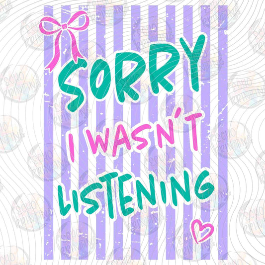FSSG 775 - SORRY I WASNT LISTENING