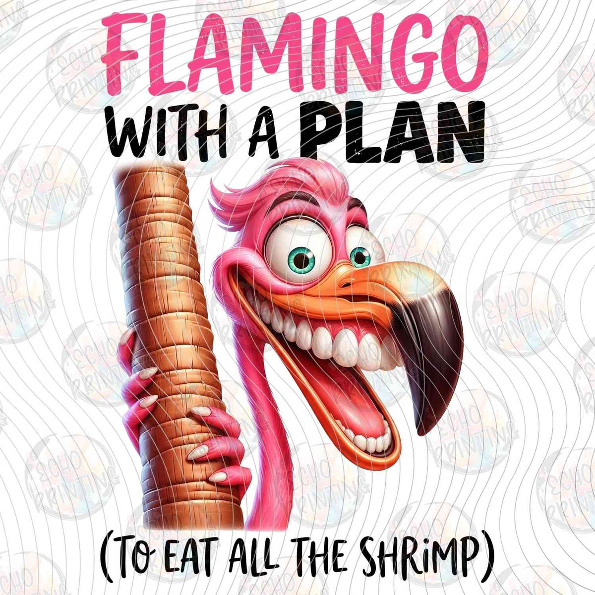 FSSG 777 - FLAMINGO WITH A PLAN SHRIMP