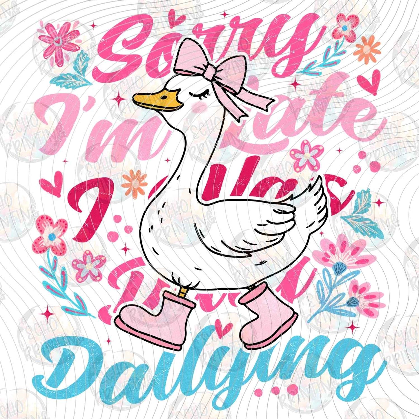 FSSG 824 - SORRY IM LATE DARLING GOOSE