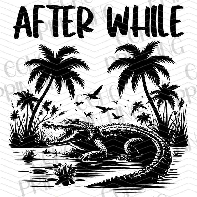 FSSG 955 - AFTER WHILE CROCODILE RETRO ART