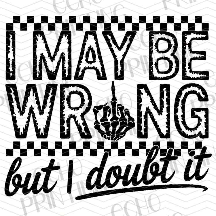 FSSG 971 - I MAY BE WRONG