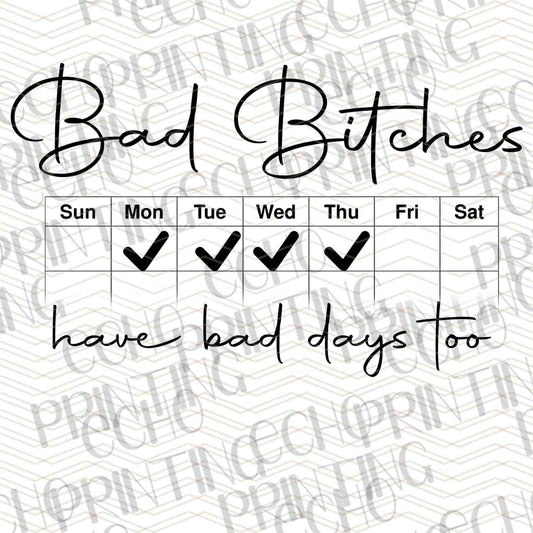 FSSG 329 - BAD BITCH DAILY MOOD CHART