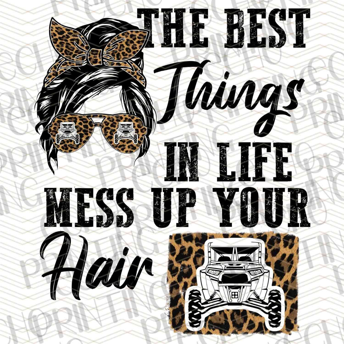 FSSG 355 - BEST THINGS IN LIFE MESS UP YOUR HAIR BANDANA GLASSES