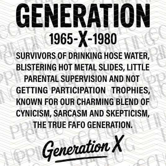 FSSG 386 - GENERATION X 1965 TO 1980 TEXT BLOCK