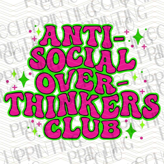 FSSG 407 - ANTI SOCIAL OVER THINKERS CLUB